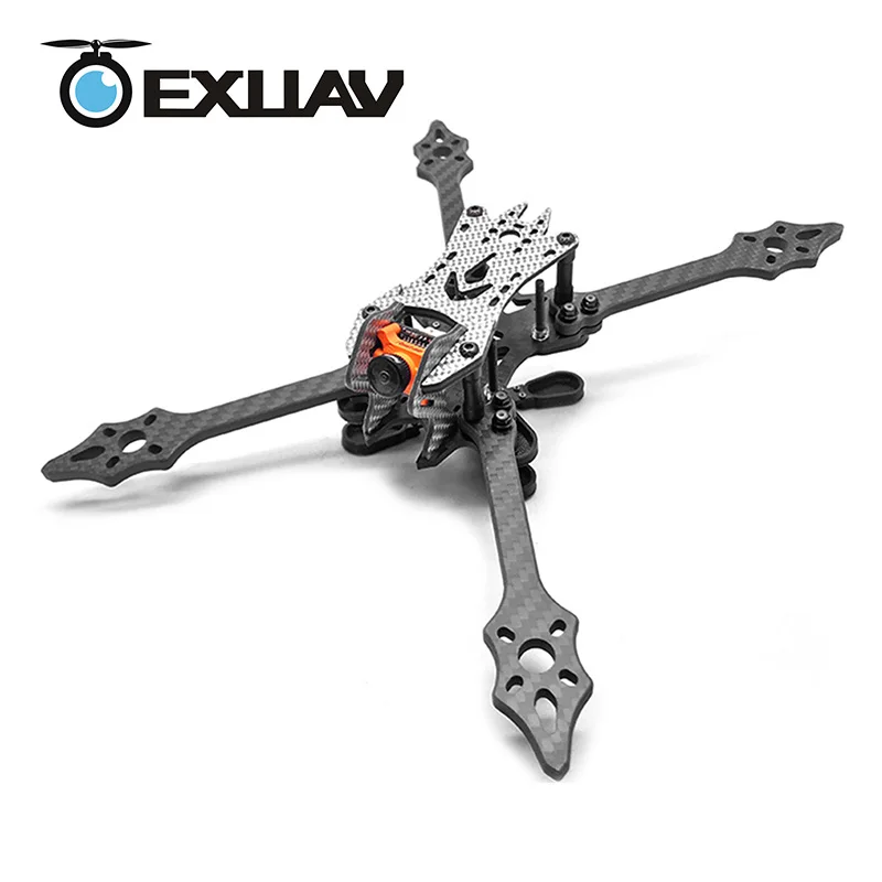 Exuav VX220 220 колесная база 5 мм рычаг углеродного Волокно Racing Drone Рамки с flytower Pro F3/f4