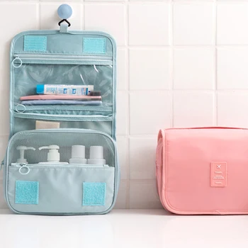 

portable Travel Hanging Washing Bag Large Capacity Receiving Bag Hanging Cosmetic Bag Travel practical Waterproof Washing Bag