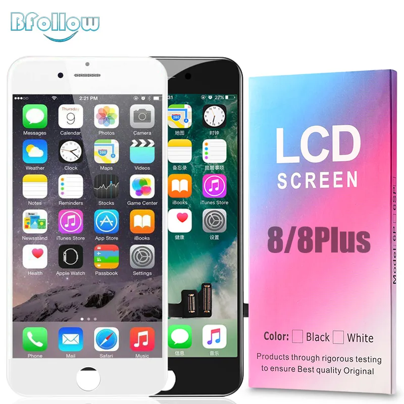 BFOLLOW LCD Дисплей для iPhone 8 / Plus AAA копия экрана дигитайзер сборка замена Бесплатная