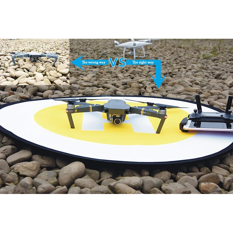 Sunnylife 800mm DJI Spark Mavic Pro Phantom 3 4 Foldable Fluorescence Landing Pad Tarmac Parking Apron with Proable Storage Bag  (7)