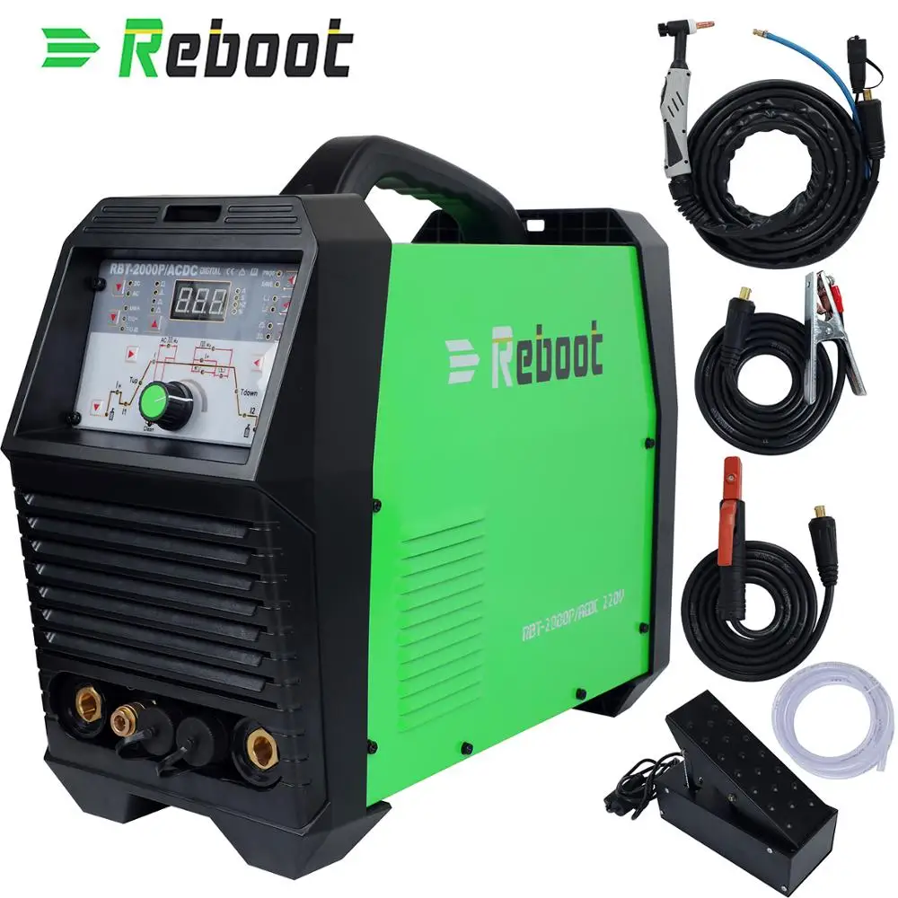 TIG 200A импульсный AC/DC алюминиевый сварщик с DC палкой Tig и прямоугольный инвертор