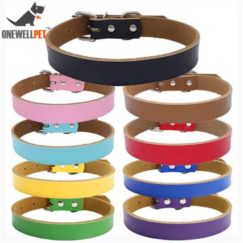 

Puppy Dog Collar Pet Harness Dog Sets Leather Leashes Bite Neck Strap Strong Collar OPP Bag Comfortable Cat Dog Supplies 9 Color