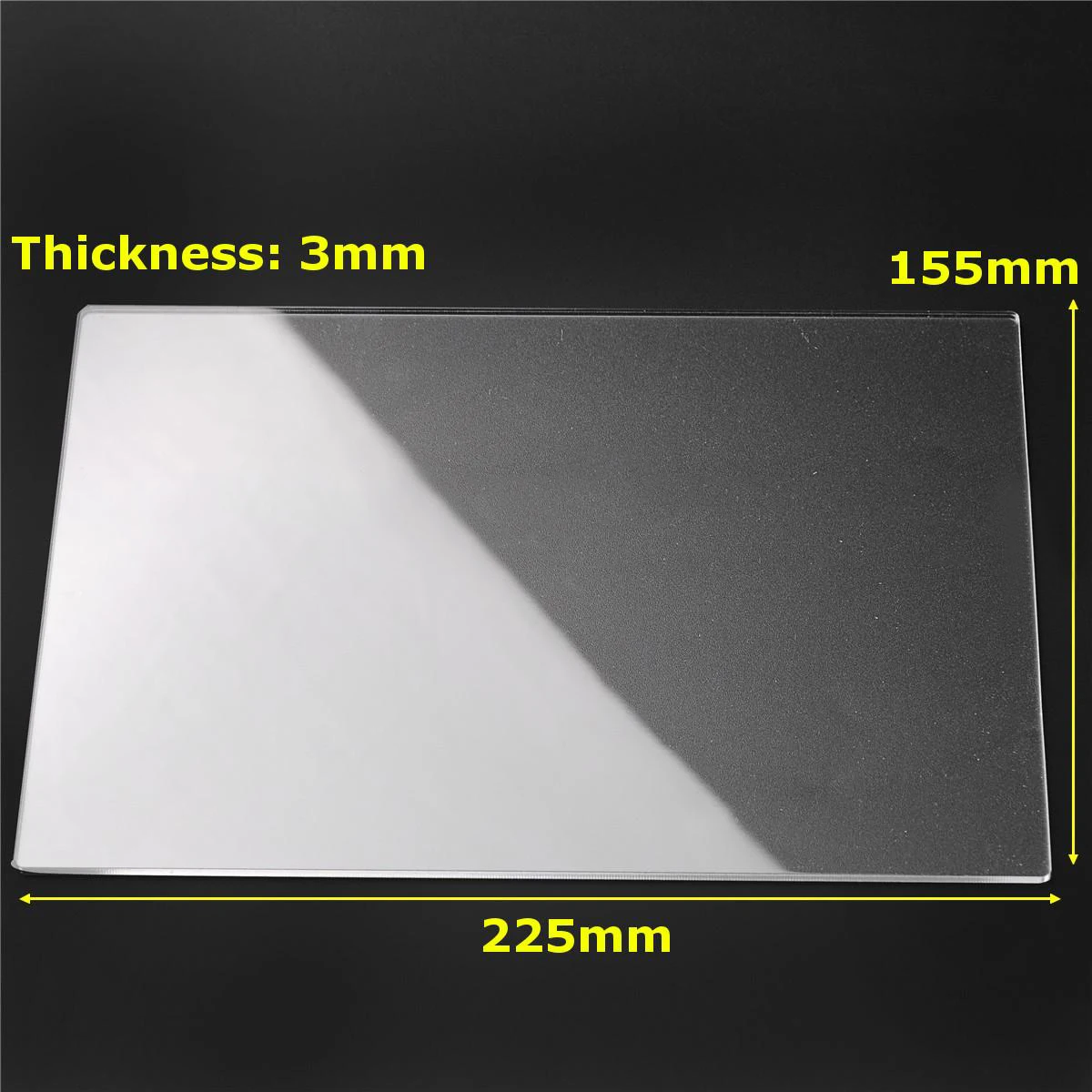 JX-LCLYL 2pcs New 155mm*225mm*3mm Generic Acrylic Transparent Cutting Plates For Big Shot