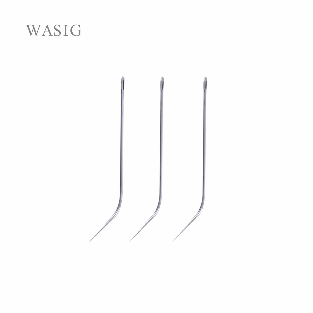 

12pcs J TYPE Weaving Needle Hook /Sewing Needles For Human Hair Extension Hair weaving Knitting Tools