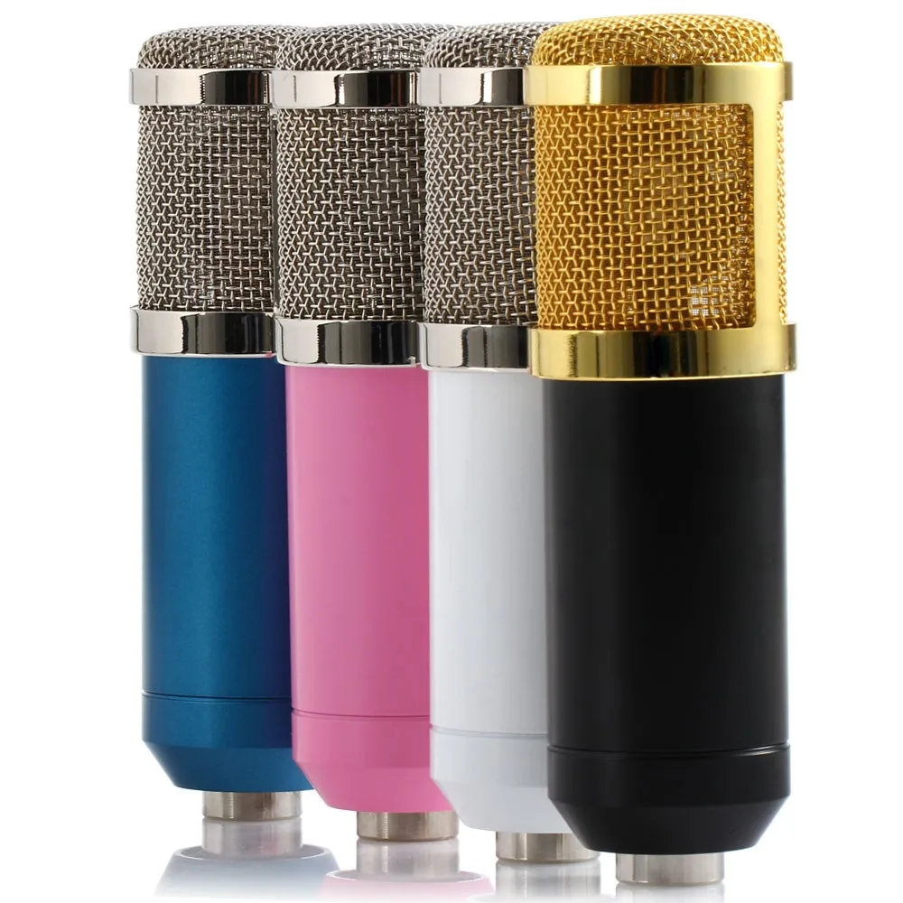 

BM800 Dynamic Condenser Microphone Mic Sound Studio for Conference Microphone Singing Recording KTV Karaoke with Shock Mount