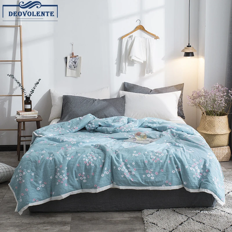 

Soft Cotton Summer Quit Single Double Blanket 150*200/180*210/200*230 Geometry Pattern Blanket For Sofa Warm Bedspread
