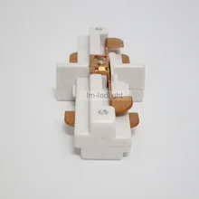 3 провода светодиодный Трек освещение Соединительная шина-белый и черный-Универсальный внутренний I прямой разъем быстрая 10 шт./партия