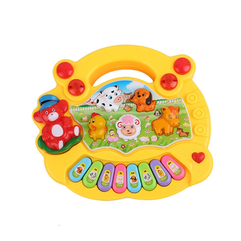 Baby Kids Musical Educational Piano Animal Farm Developmental Music Toy Hot Selling Wholesale Retail Box Free Shipping Noise Maker Aliexpress