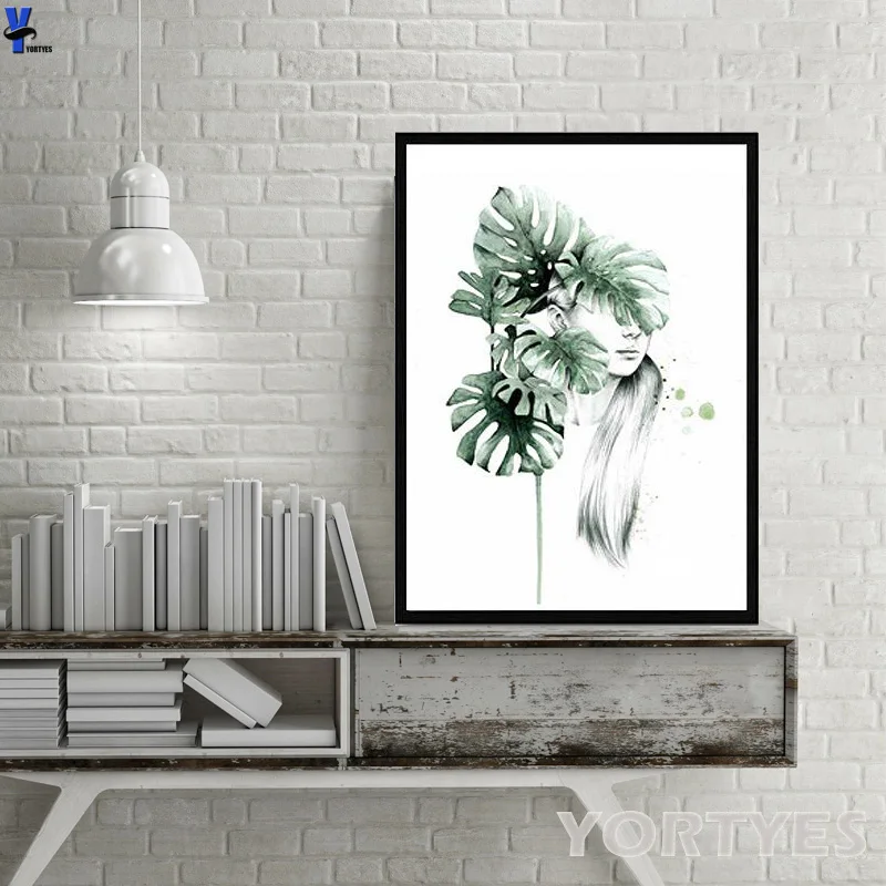 

Modern fashion beauty nude women art canvas prints clothing shop paintings Cosmetics store Wall pictures home decor no frame