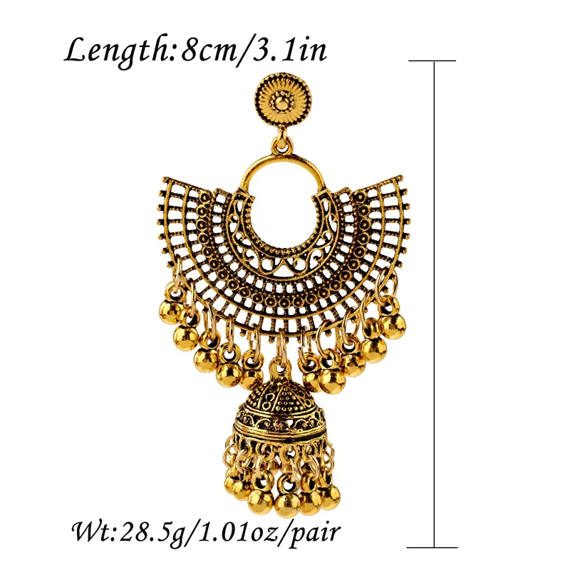 Винтажный сектор Jhumka Jhumki Женская ретро модель фонарики афганский