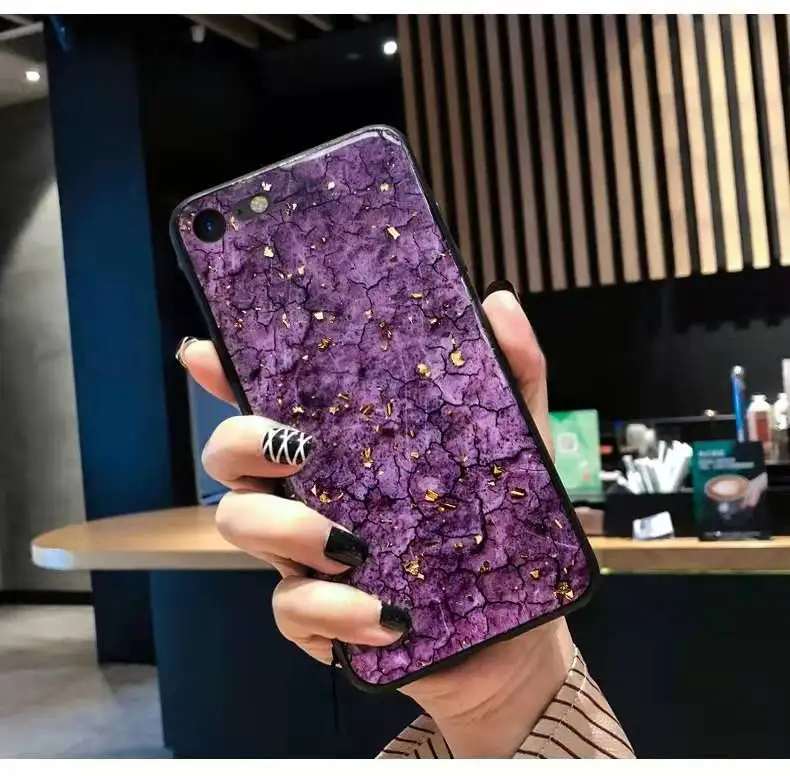 Новая роскошная бестящая Мрамор трещины чехол для телефона vivo Y85 X23 X21 X20 плюс X9 NEX