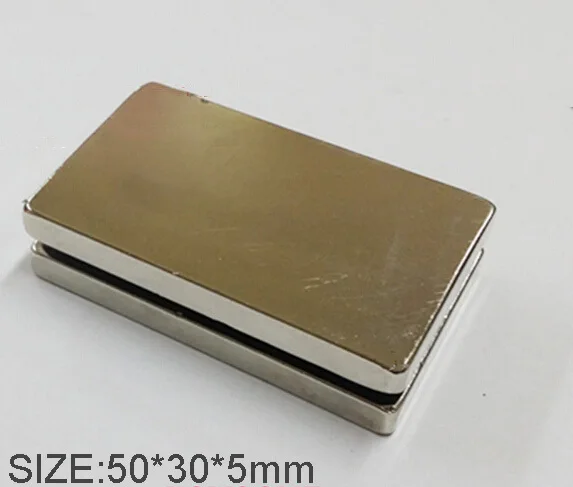 10pcs Super Strong Rare Earth magnets Neodymium Magnet block 50*30*5mm N52 Free Shipping |
