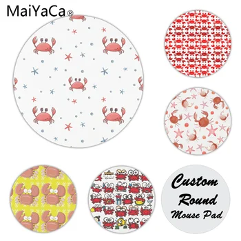 

MaiYaCa High Quality Sea World Crab Anti-Slip Durable Silicone Computermats Size for 200x200x2mm and 220x220x2mm Small Mousepad