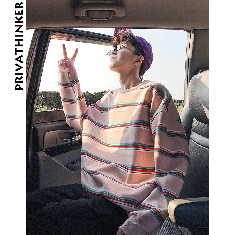 Privathinker-Sudadera con capucha a rayas para hombre ropa para par.. Privathinker-Sudadera con capucha a rayas para hombre ropa para par..