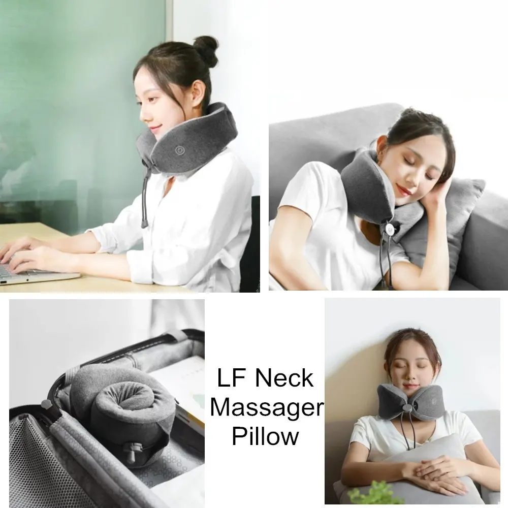 Массажер для шеи mijia. Массажная подушка Xiaomi Lefan LF-tj001. Xiaomi Comfort-u Pillow Massager. Массажная подушка для шеи Xiaomi Lefan LERAVAN massage Pillow Grey (LR-s100). Массажер для шеи подушка Lefan massage Sleep Neck Pillow.