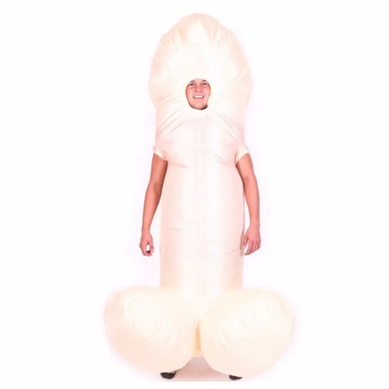 Взрослый костюм для Для мужчин Для женщин сексуальный надувной Уилли костюм-пенис костюмы Дик комбинезон забавные Платье для косплея