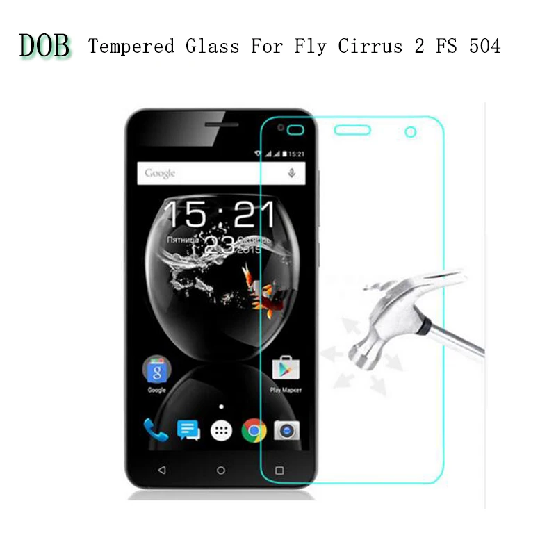 Закаленное защитное стекло для Fly FS504 Cirrus 2 защитная пленка из закаленного стекла