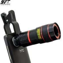 YIFUTE Lenses Universal Clip 8X Zoom Telephoto Lens HD Mobile Phone Camera Lenses For Apple iPhone