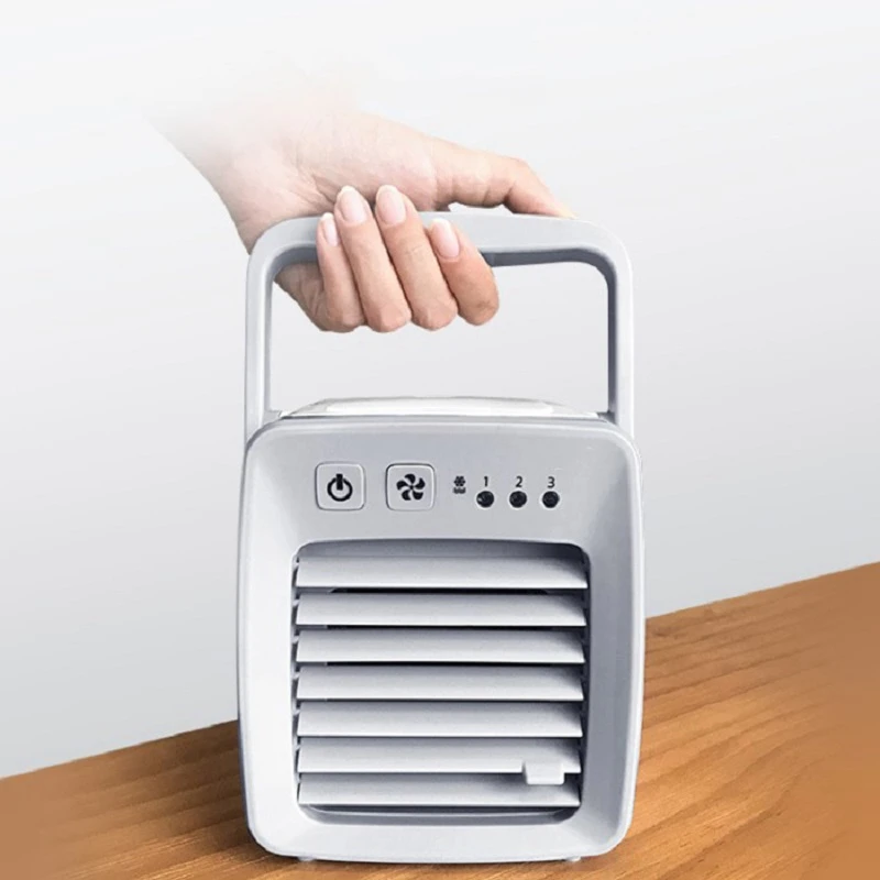 Персональный космический кондиционер, 4 в 1 Мини Usb персональный космический воздушный охладитель, увлажнитель воздуха, очиститель, настольный вентилятор охлаждения с 3 Sp