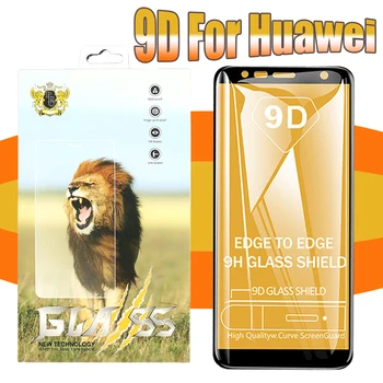 

1000pcs 9D Full Cover Tempered Glass For Huawei Honor V20 20 20i 10 Lite 9S 9E 8S 8X Max HD Anti-Scratch Film With New Package