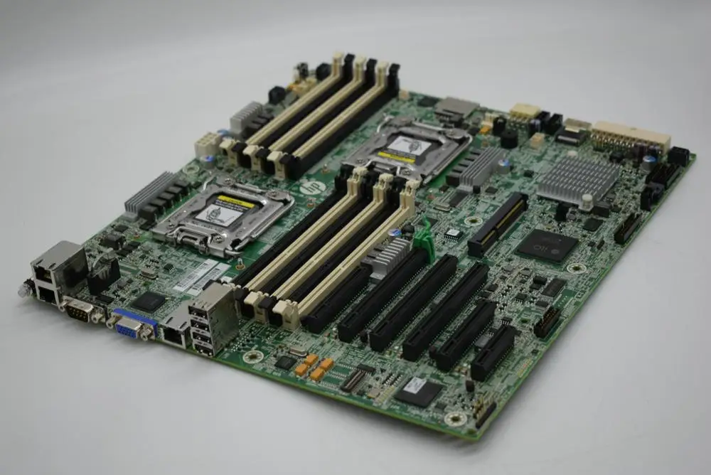 Для hp ML350E Gen8 1356 двойная Серверная плата как#641805-002 оригинальная подержанная материнская плата