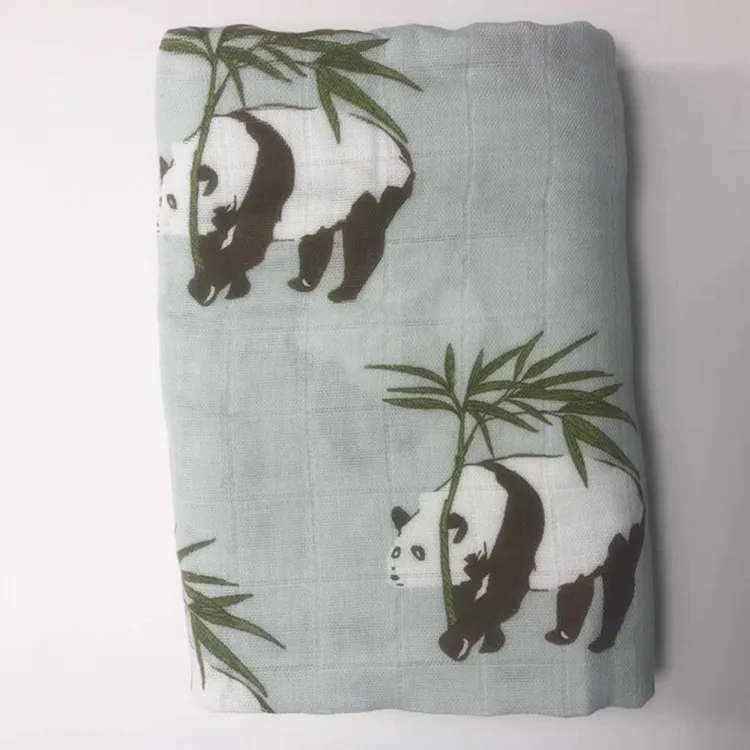 Ruyi Bebe летнее муслиновое детское Двухслойное полотенце из органического хлопка, детское Пеленальное тонкое одеяло