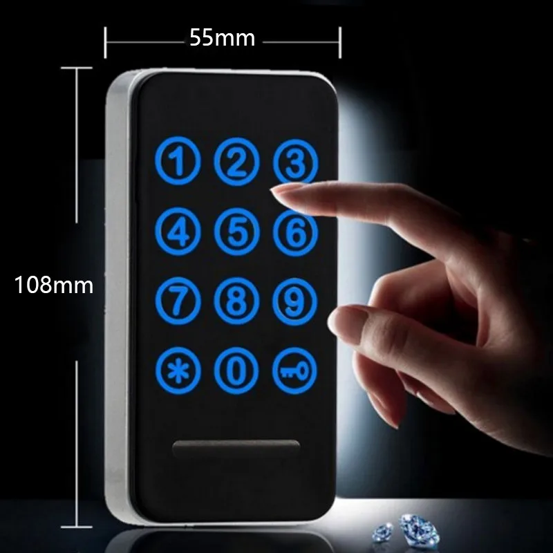 Intelligent Electronic Cabinet Locker Touch Keypad Password EM Card Key for Home Swimming Sauna Pool Gym EM118 Intelligent Electronic Cabinet Locker Touch Keypad Password EM Card Key for Home Swimming Sauna Pool Gym EM118