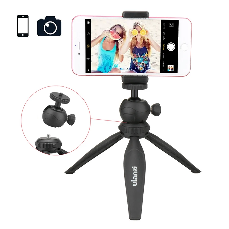 Ulanzi Mini Tabletop Phone Tripod with Detachable Ballhead Removable