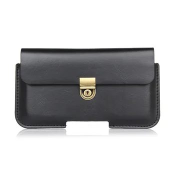 

Slim Leather Waist Belt Pouch Phone Case Cover Bag Holster For Oukitel U22 / Ulefone T1 / Vernee Thor Plus