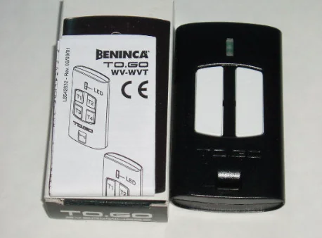 

Replacement remote for BENINCA TO.GO2WV remote Control 433,92Mhz rolling code