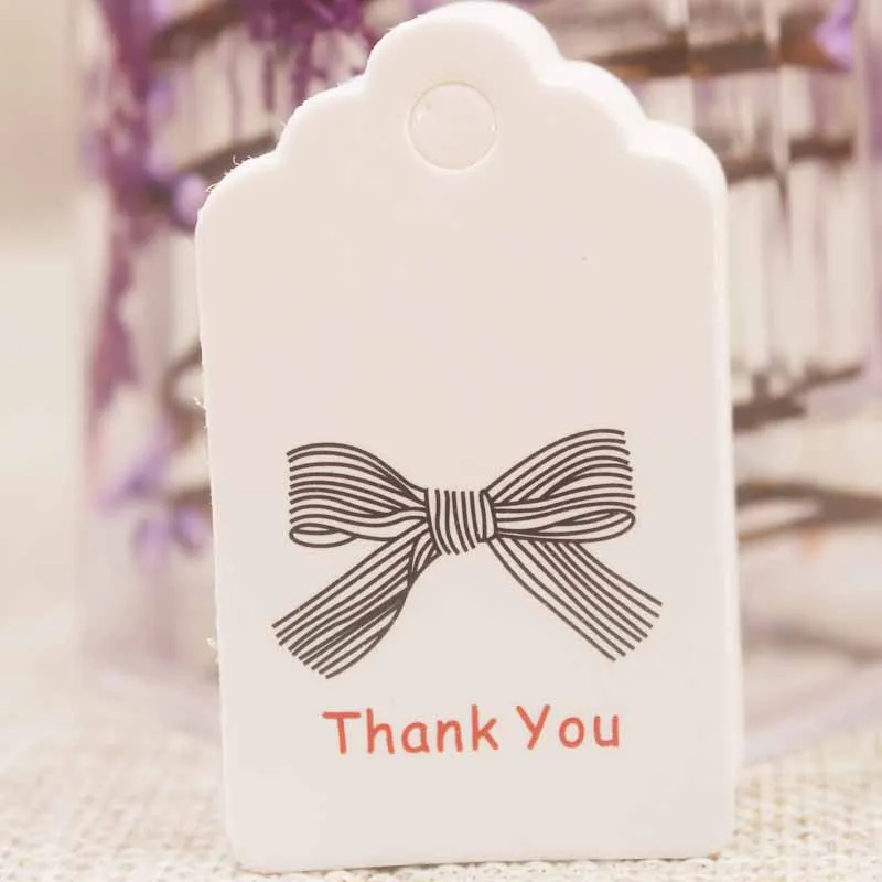 200tag 5*3 см DIY ручной работы бирка для подарков гребешок спасибо тег красное сердце свадьба/печенье/ремесла/пекарня/конфеты label100pc+ 100 веревки - Цвет: 200tag