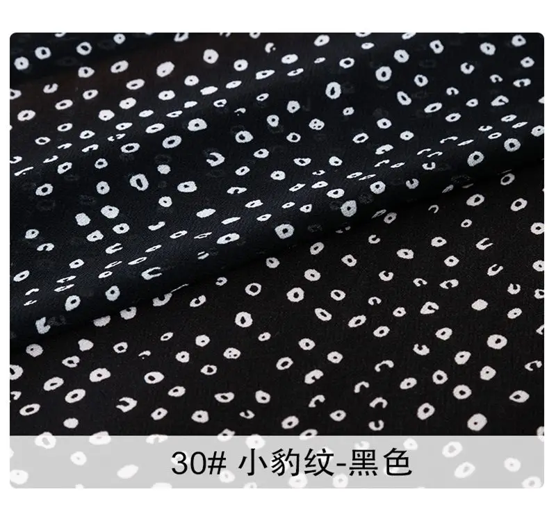 Горячая Распродажа шифоновая ткань с цветочным принтом для платья и широкие брюки для сезона foue можно увидеть хотя 25x150 см - Цвет: 30