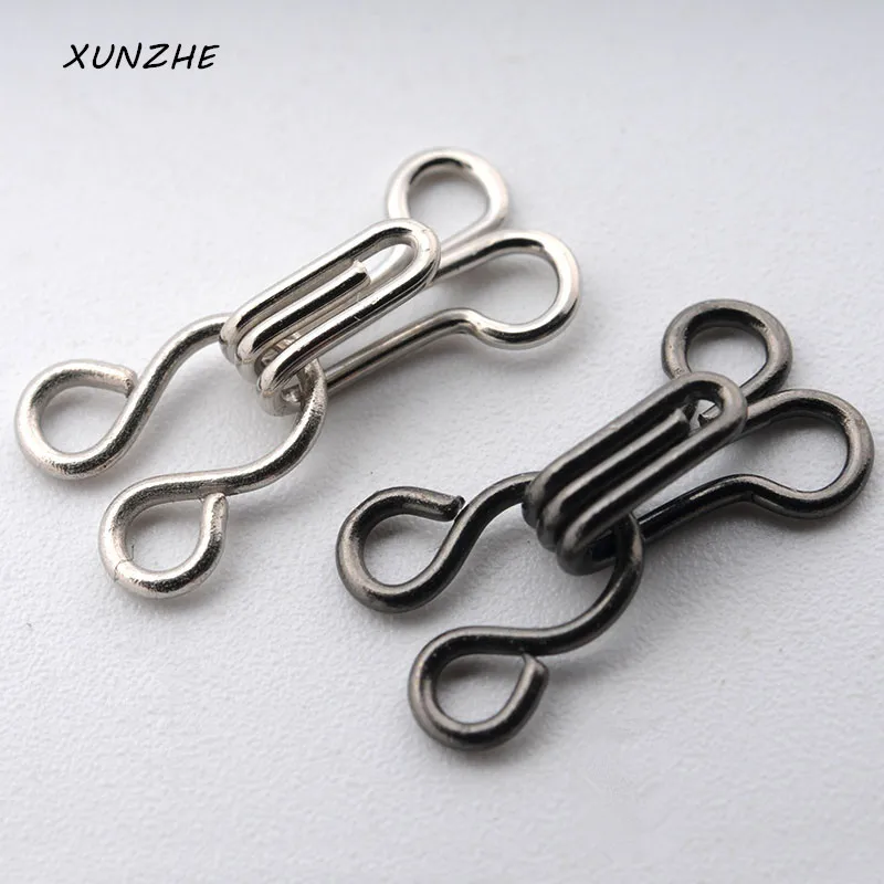 Wholesale 400pairs/lot 4 Metal Hook + Eye Pant Skirt Bra Underwear