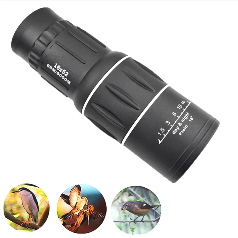 Buy 16x52 Mini Monocular Telescope HD 10X BAK4 Prism