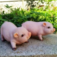 Смола статуя свиньи Статуэтка наружная садовая Животная скульптура украшения для дома, сада, двора, газон ремесла стол офисный Декор