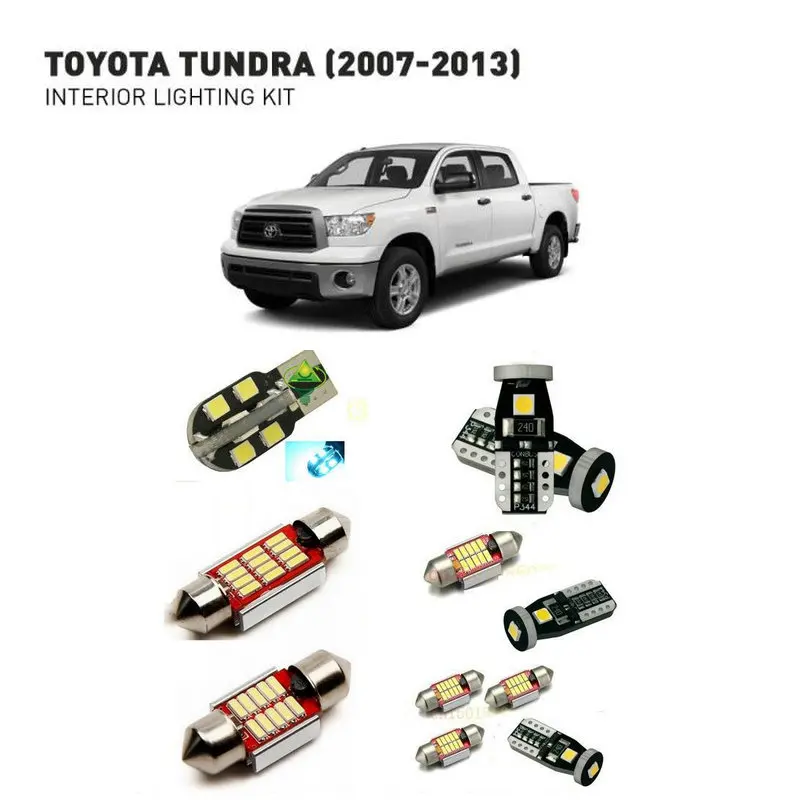 Светодиодные интерьерные огни для Toyota tundra 2007-2013 20 шт. светодиодные лампы