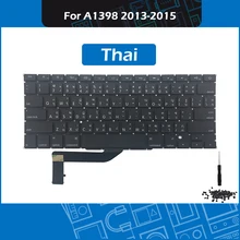 New Laptop A1398 Replacement keyboard Thai Layout For Macbook Pro Retina 15-inch Thailand keyboard Late 2013 Mid 2014 Mid 2015