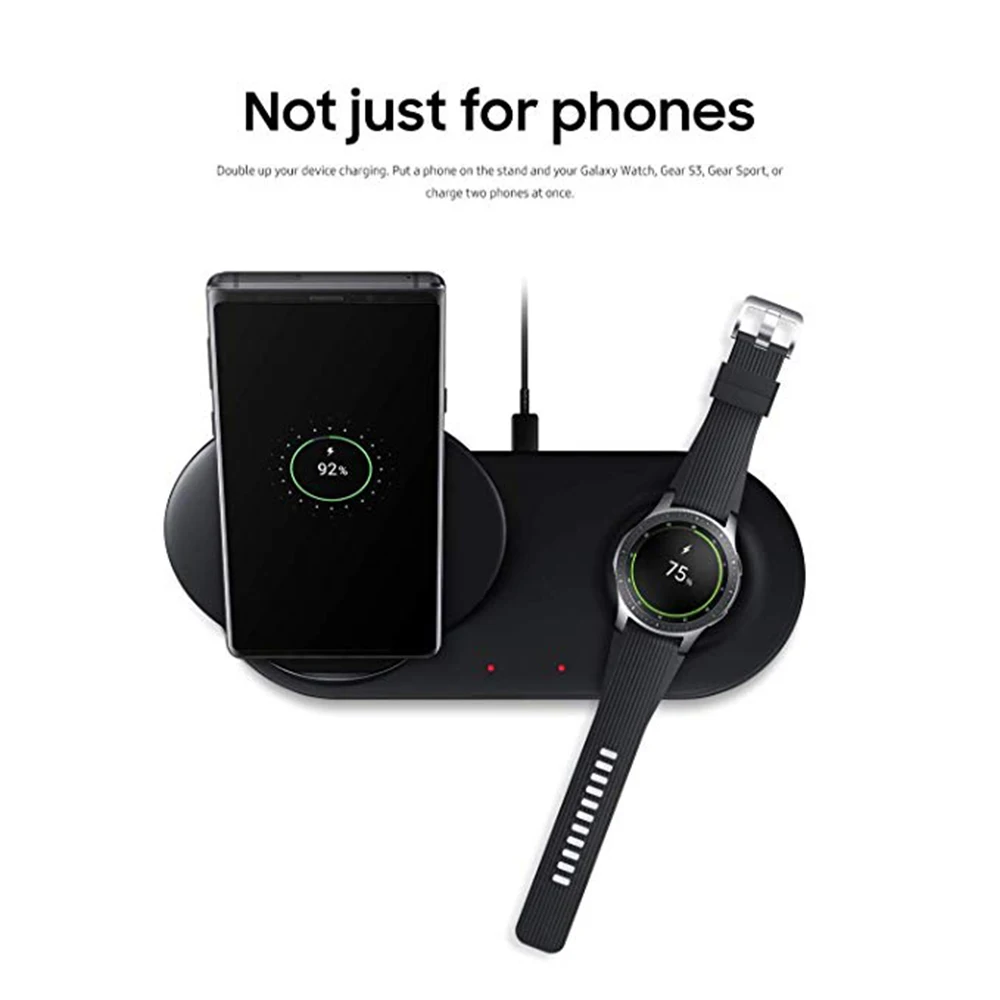 3 в 1 Qi для iphone xiaomi Samsung Galaxy Note 9 S9 Gear S3 Watch беспроводное быстрое зарядное устройство
