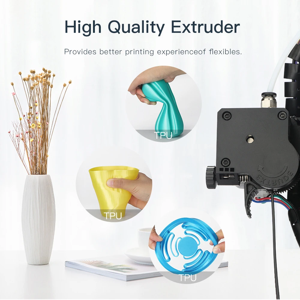 ANYCUBIC Mega-S новейший 3d принтер размера плюс высокое качество экструдер TFT сенсорный цветной экран Настольный дешевый 3d принтер DIY комплект