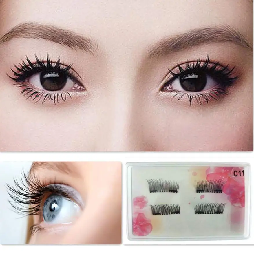 Eyelashes Maquiagem Natural Ultra thin 0.2mm Eye