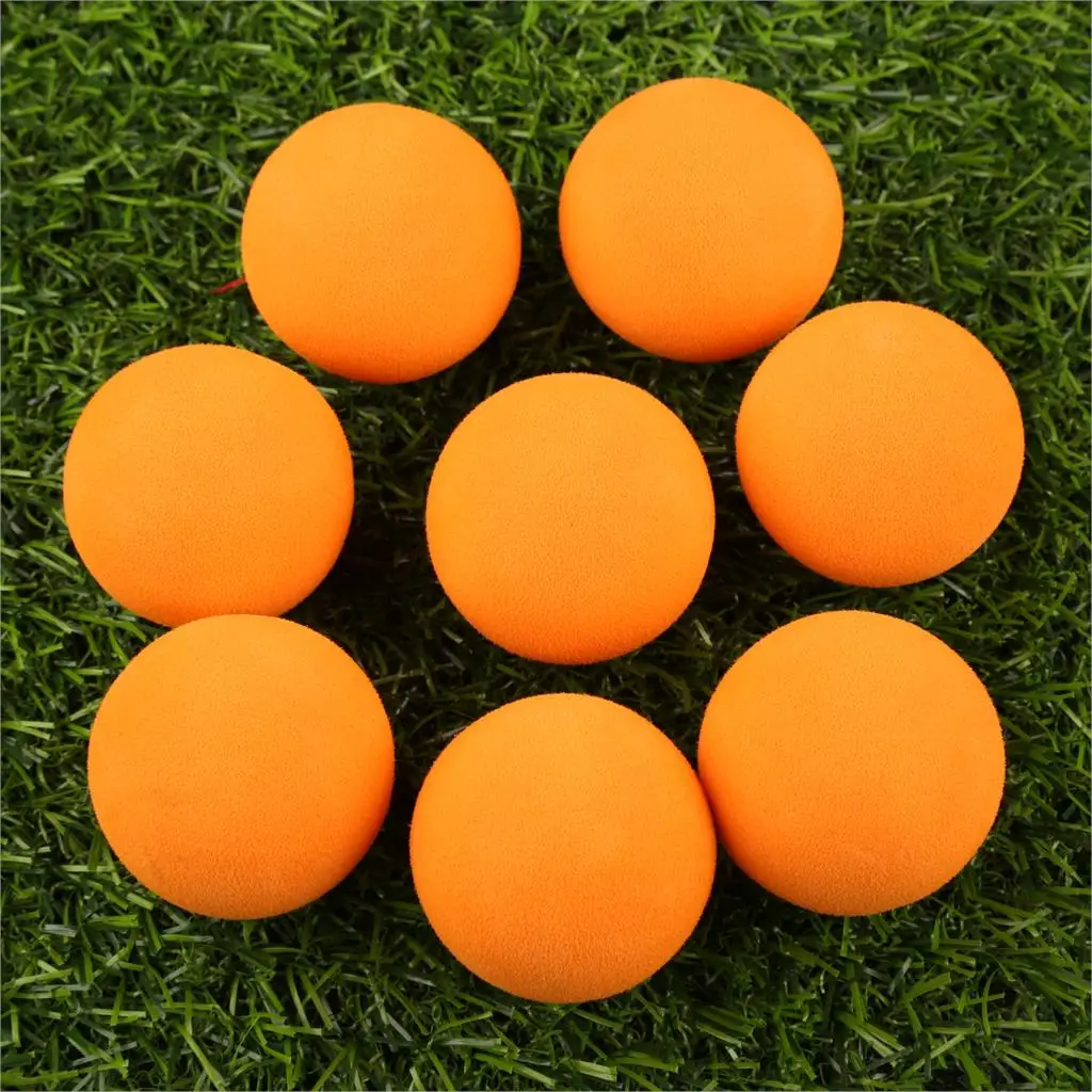 20 шт./пакет мячи для гольфа EVA пены мягкая губка шары для игры в гольф/теннис тренировочный цельный Цвет для приготовления пищи на воздухе мячи для обучения игре в гольф - Цвет: Orange
