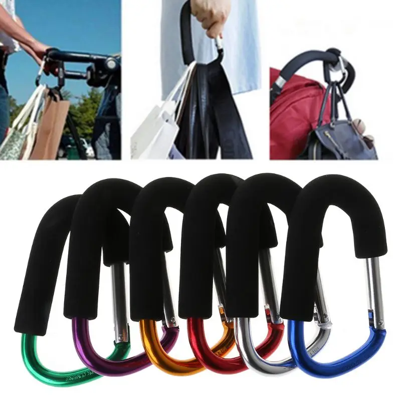 

Baby Stroller Hanger Aluminum Outdoor Children Cart Shopping Bag Stroller Hook Handle