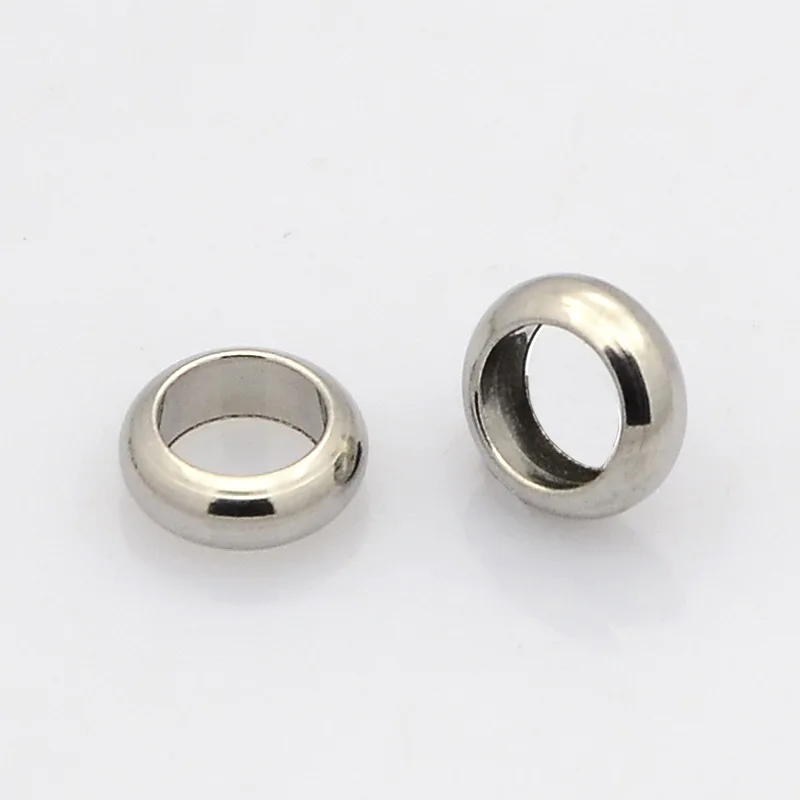 

PandaHall 100pcs 6x2mm/7x2mm Ring 304 Stainless Steel Metal Jewelry Findings Bead Spacers