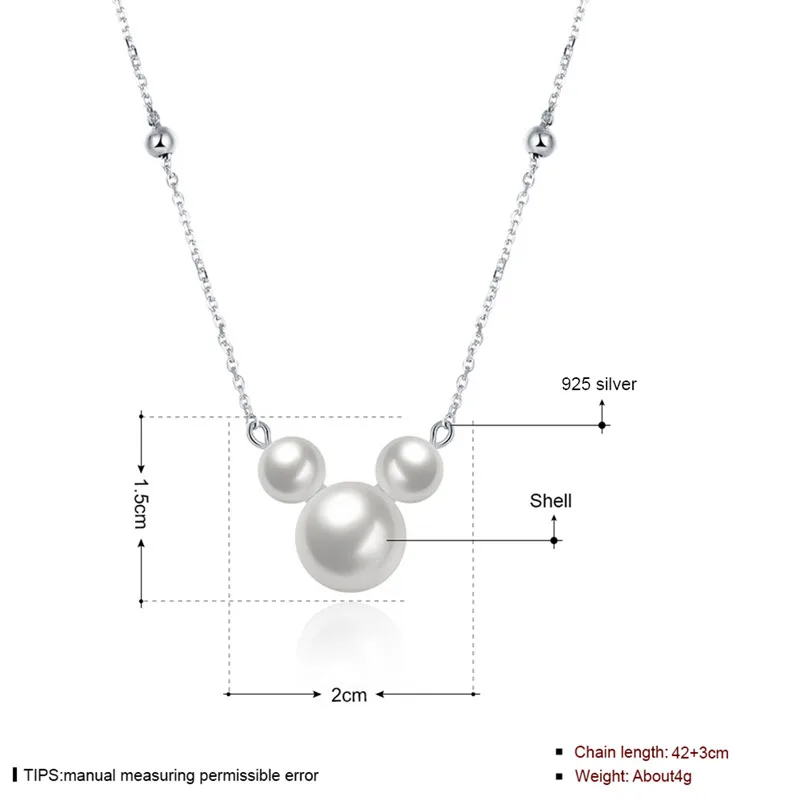 DODO Brand Pendant Wholesale Necklace Freshwater Pearls Vintage 925 Sterling Silver Jewelry Long Link Chain Animal Women SN50 (5)