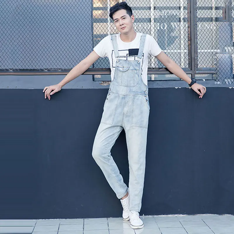 Denim Jumper Trousers Loose Casual 