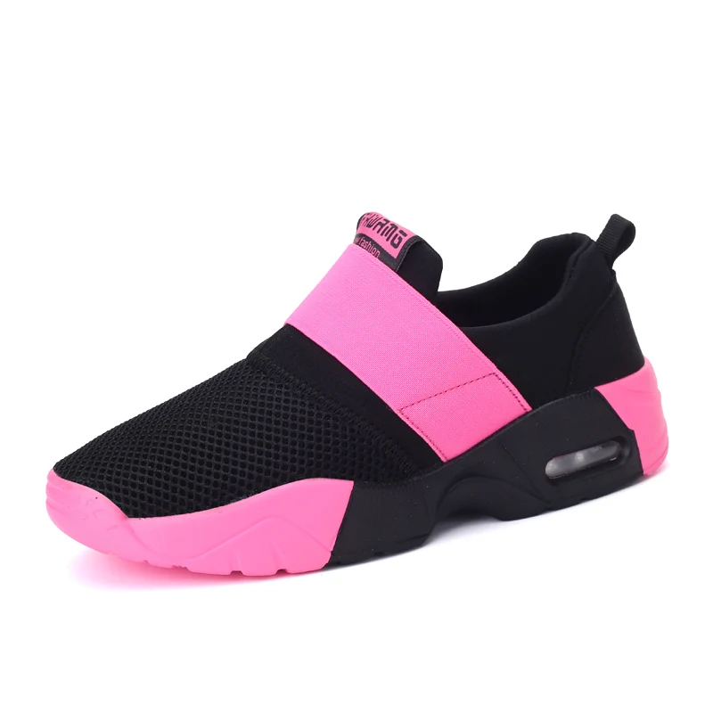 Tenis feminino мужская легкая мягкая спортивная обувь для спортзала Женская теннисная обувь женские прочные спортивные кроссовки унисекс дешевые кроссовки - Цвет: Розовый