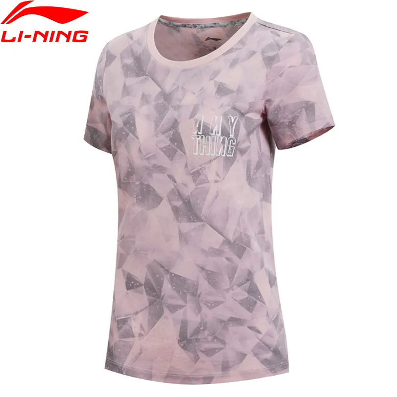 

Li-Ning Women's The Trend T-Shirts Regular Fit 100% Cotton Breathable LiNing Comfort Sport Tops Tee T-shirts AHSN692 CJAS18