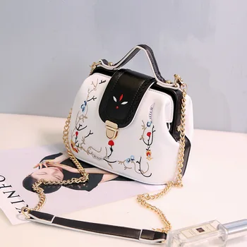 

2018 New Women's Shoulder Bag Korean Ladies Small Bag Wild Fashion Chain Bag
