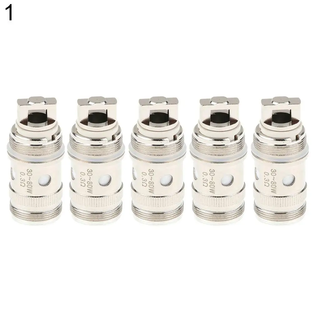 

Pure Cotton 5Pcs Coils 0.3/0.5 ohm Head Replacement Sub OHM for Eleaf iJust 2 Melo 2 3