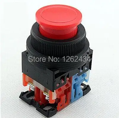 

Small mushroom head AR30MOR Button switch automatic reset (1NO 1NC)Mounting aperture:30mm